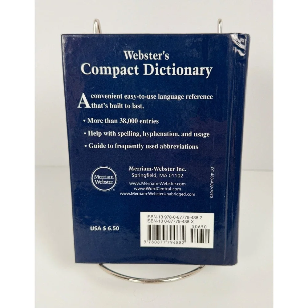 Webster's Compact Dictionary Merriam-Webster 1987 Hardcover